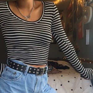 Cute Brandy Melville Striped Shirt